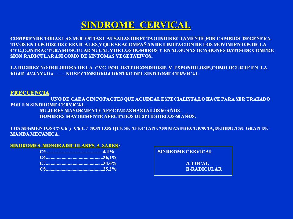 No inclinar la cabeza atrás dolor en el cuello